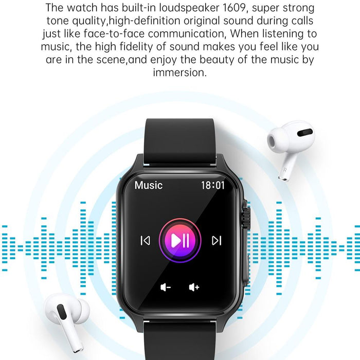 1.96 Inch Ips Smart Watch With Bluetooth Calls & Blood Oxygen Monitoring