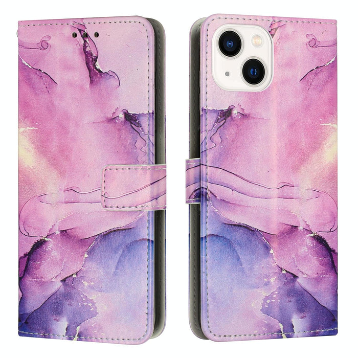 Marble Pattern Leather Phone Case