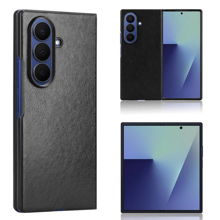 For Samsung Galaxy Z Fold7 5G Litchi Texture Back Cover Phone Case