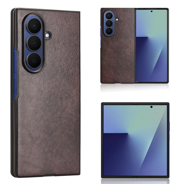 For Samsung Galaxy Z Fold7 5G Litchi Texture Back Cover Phone Case