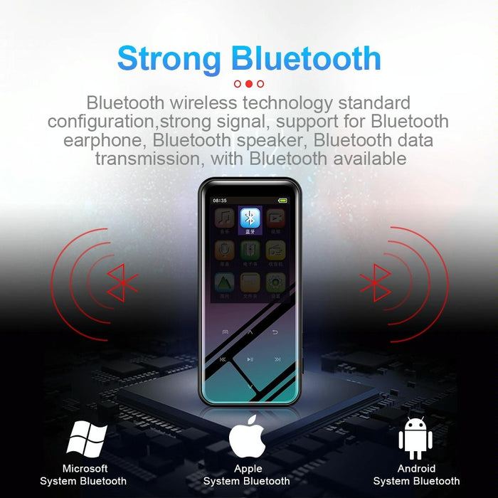 4Gb M15 Multi-Function Smart Voice Recorder Mp3 Hifi Sound Music Player Walkman Bluetooth Version
