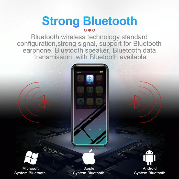 16Gb M15 Multi-Function Smart Voice Recorder Mp3 Hifi Sound Music Player Walkman Bluetooth Version
