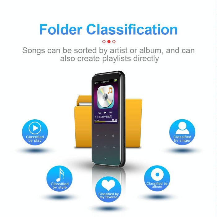 16Gb M15 Multi-Function Smart Voice Recorder Mp3 Hifi Sound Music Player Walkman Bluetooth Version