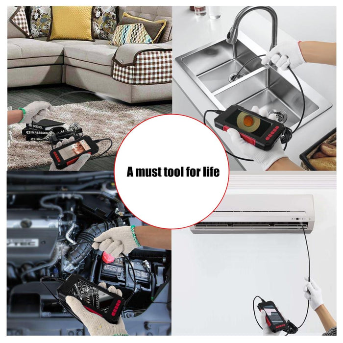 3.9Mm Red Hd Waterproof Portable Integrated Hand-Held Vertical Screen Industry Endoscope Length 2M Hardwire