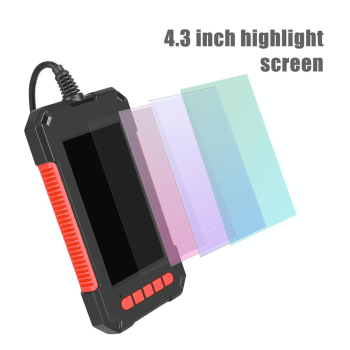 3.9Mm Red Hd Waterproof Portable Integrated Hand-Held Vertical Screen Industry Endoscope Length 5M Hardwire