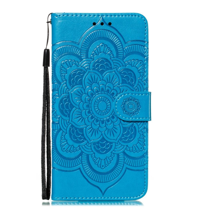 Embossed Mandala Leather Phone Case