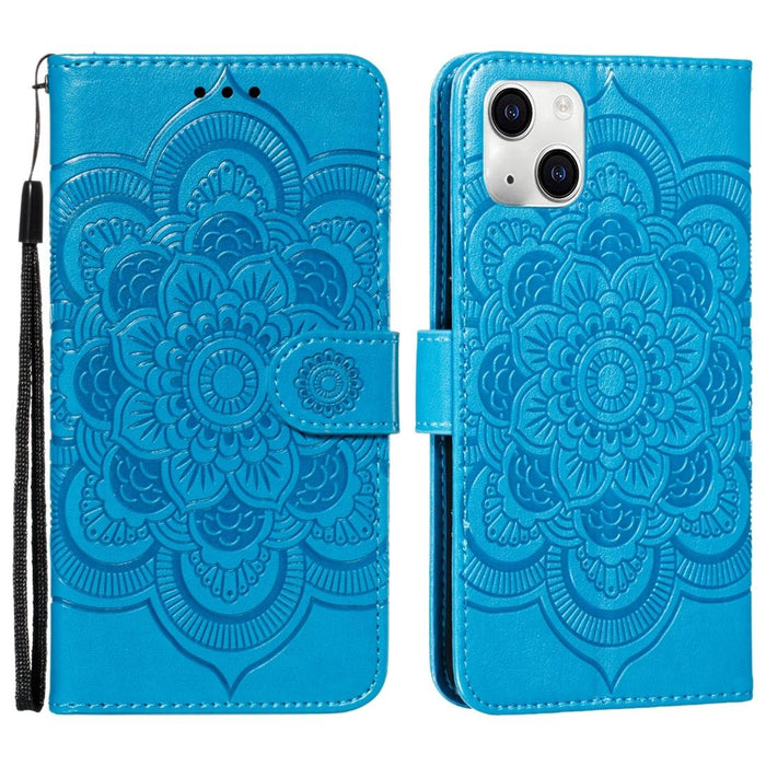 Embossed Mandala Leather Phone Case