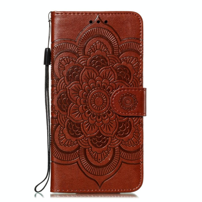 Embossed Mandala Leather Phone Case