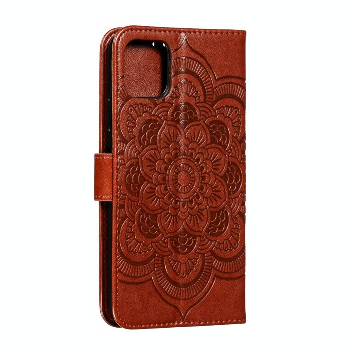 Embossed Mandala Leather Phone Case