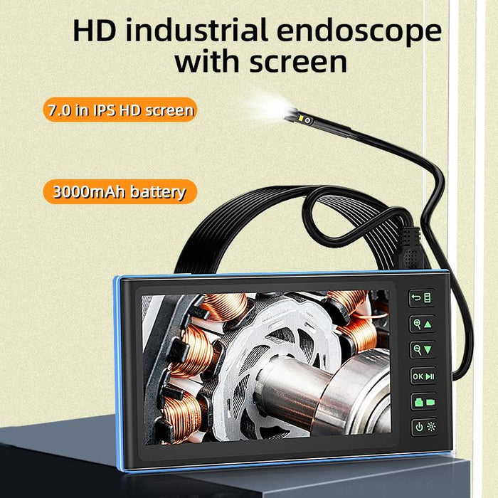 3.9Mm Single Lens 7 Inch Screen Industrial Endoscope Spec 3.5M Tube