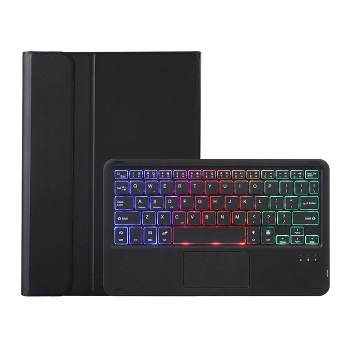 For Huawei Matepad 11.5 2023 Ah17-As Lambskin Texture Ultra-Thin Detachable Backlight Bluetooth Keyboard Leather Case With Touchpad