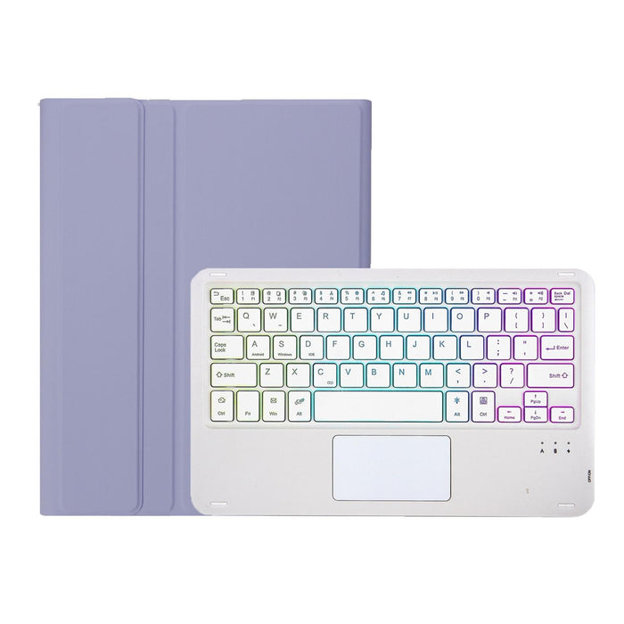 For Huawei Matepad 11.5 2023 Ah17-As Lambskin Texture Ultra-Thin Detachable Backlight Bluetooth Keyboard Leather Case With Touchpad