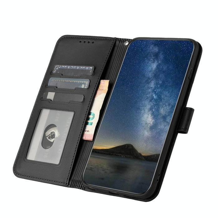 Embossed Datura Flower Leather Flip Case