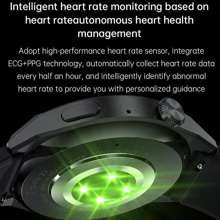 1.60 Inch Black Dial Bamboo Steel Band Ip68 Waterproof Smart Watch Support Bluetooth Call Black