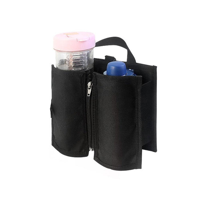 Travel Suitcase Portable Folding Storage Portable Cup Holder Black