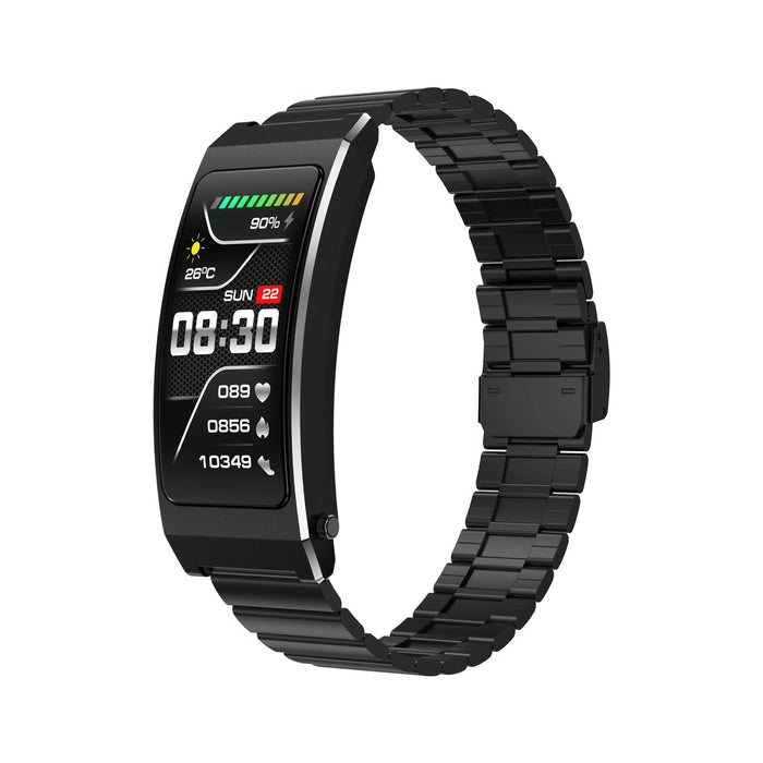 Tft Smart Bracelet Bt Call Health Monitoring Leather Strap