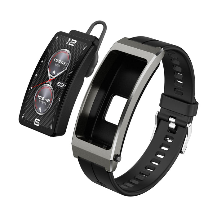 Tft Smart Bracelet Bt Call Health Monitoring Leather Strap