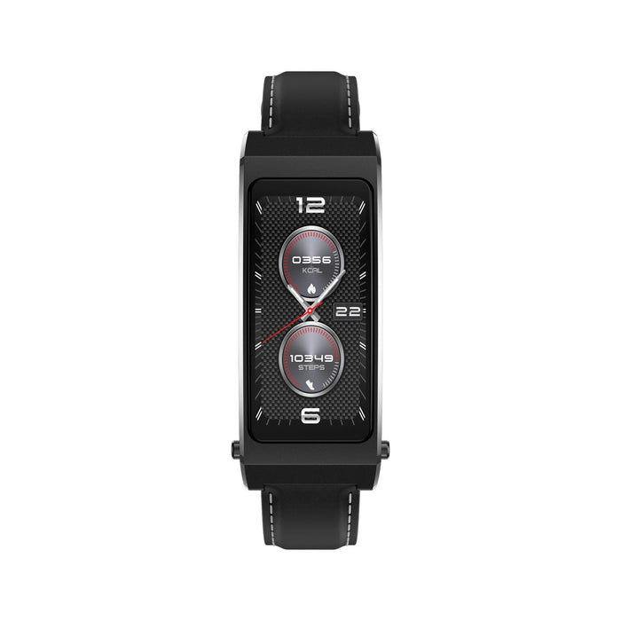 Tft Smart Bracelet Bt Call Health Monitoring Leather Strap
