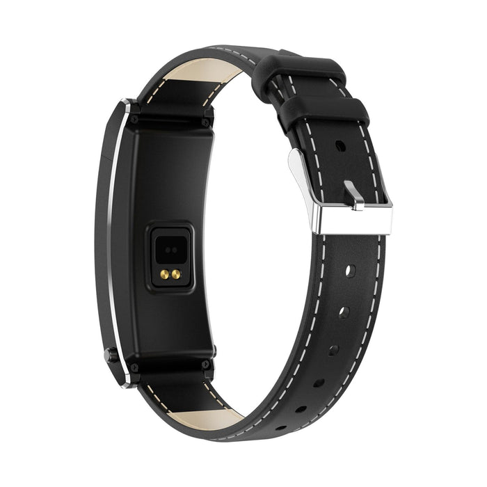 Tft Smart Bracelet Bt Call Health Monitoring Leather Strap