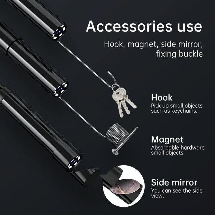 128Av 8Mm Lenses Industrial Pipeline Endoscope With 2.4 Inch Screen Spec 3M Tube