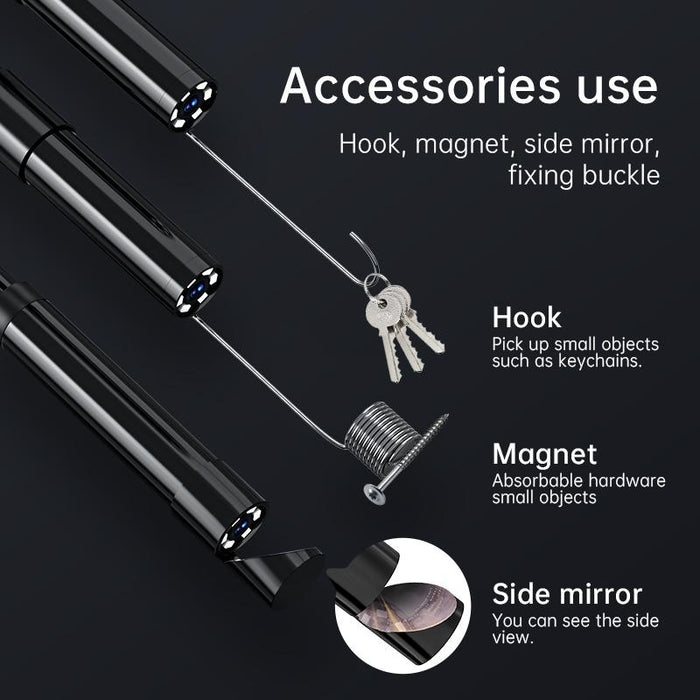 128Av 8Mm Lenses Industrial Pipeline Endoscope With 2.4 Inch Screen Spec 10M Tube