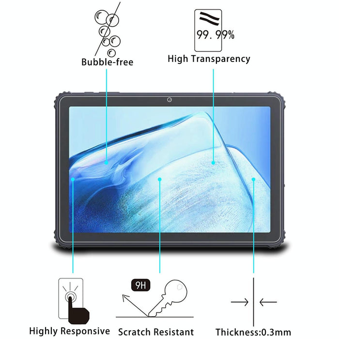 For Htc A103 10.1 2Pcs 0.3Mm 9H Explosion-Proof Tempered Tablet Glass Film