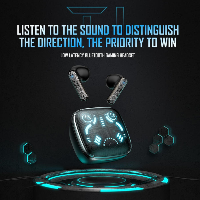 T1 Tws Noise Reduction Bluetooth Gaming Earphones Black