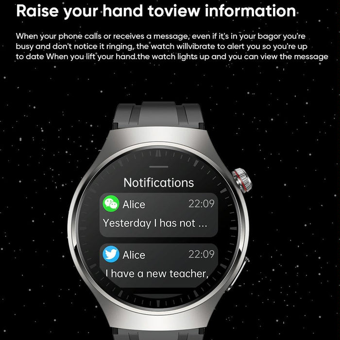 1.43 Inch Amoled Ip67 Smart Call Watch Support Ecg / Body Temperature / Blood Glucose Monitoring