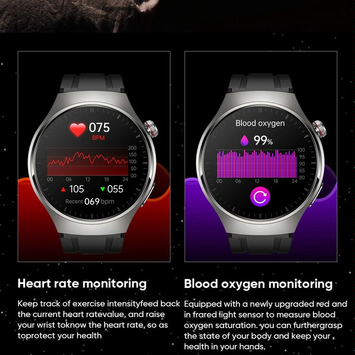 1.43 Inch Amoled Ip67 Smart Call Watch Support Ecg / Body Temperature / Blood Glucose Monitoring