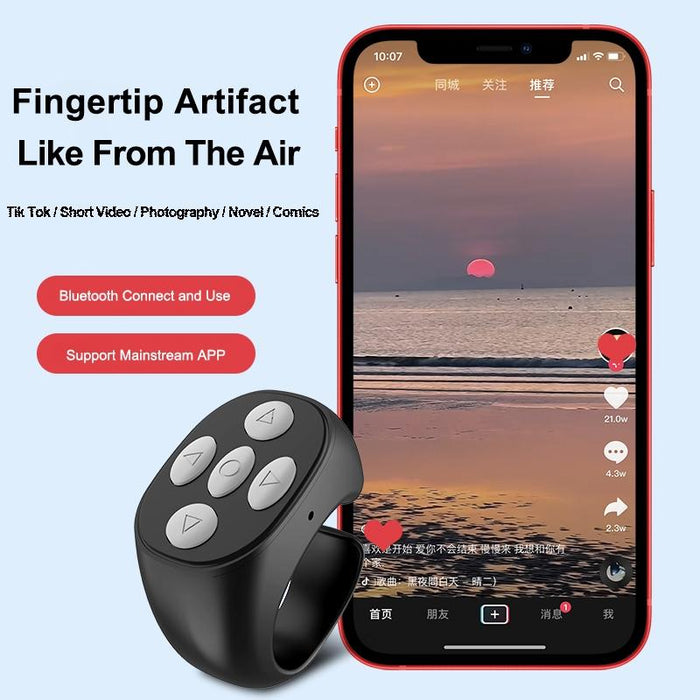 5 Button Bluetooth Cellphone Smart Ring Remote