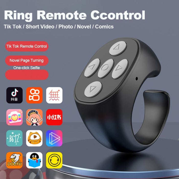 5 Button Bluetooth Cellphone Smart Ring Remote