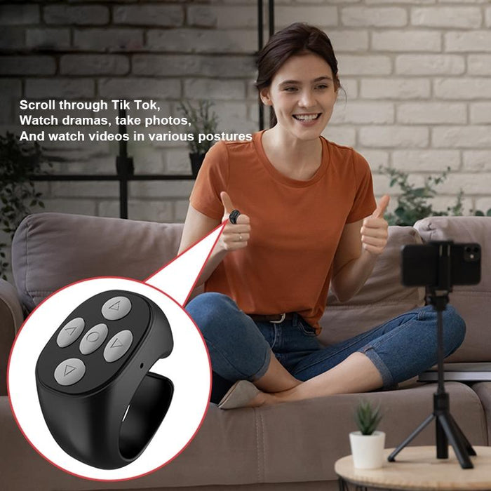 5 Button Bluetooth Cellphone Smart Ring Remote