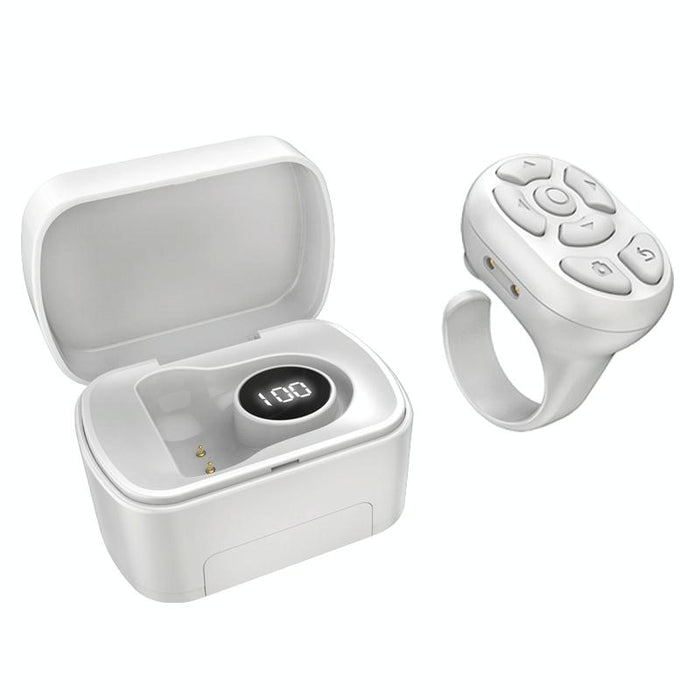 Wireless Bluetooth Ring Remote With Charging Case