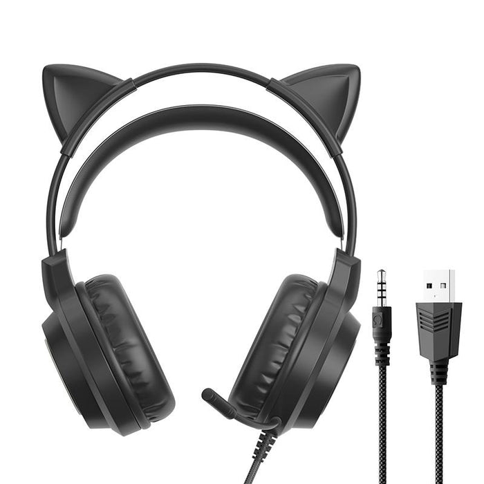Rgb Cat Ear Gaming Headset