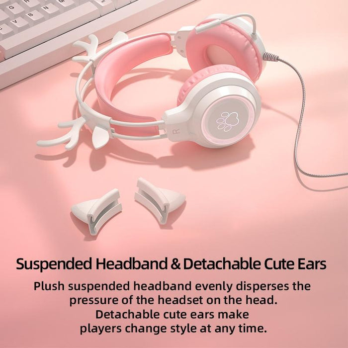 Rgb Cat Ear Gaming Headset