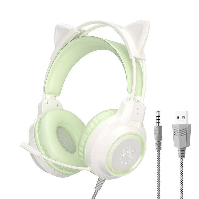 Rgb Cat Ear Gaming Headset