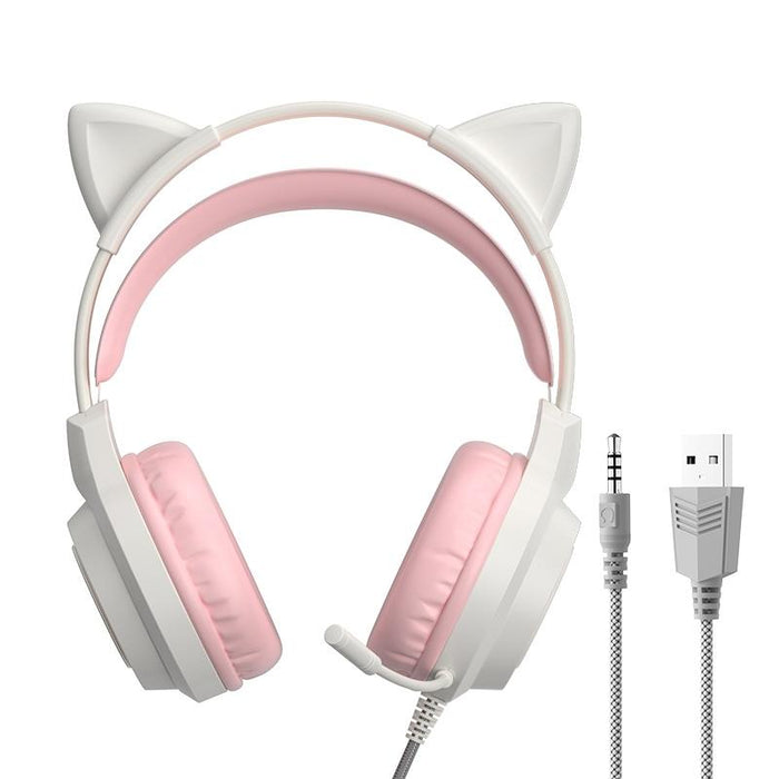 Rgb Cat Ear Gaming Headset