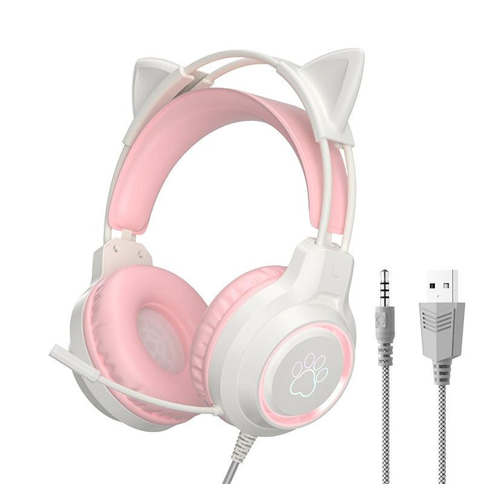 Rgb Cat Ear Gaming Headset
