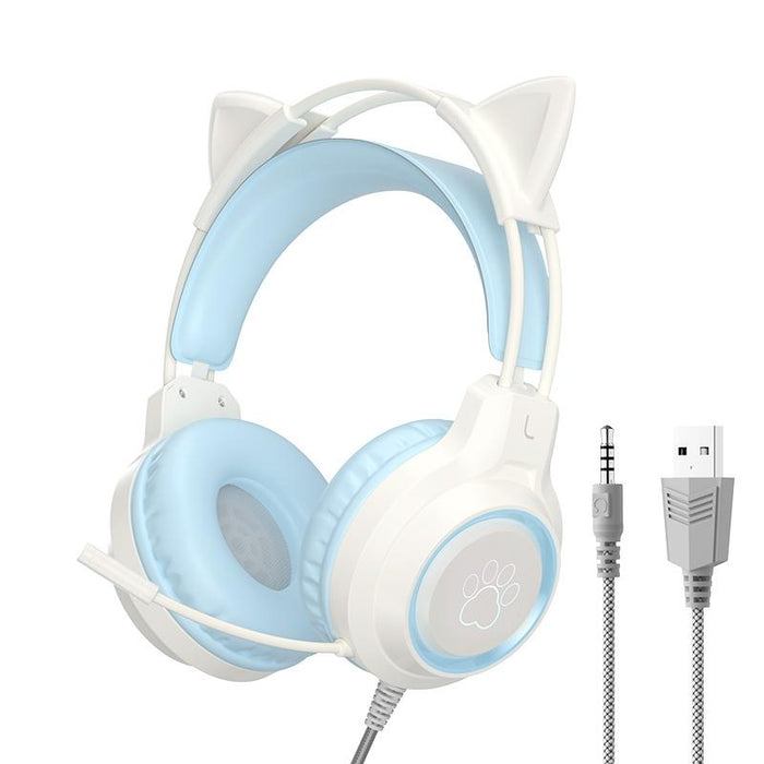 Rgb Cat Ear Gaming Headset