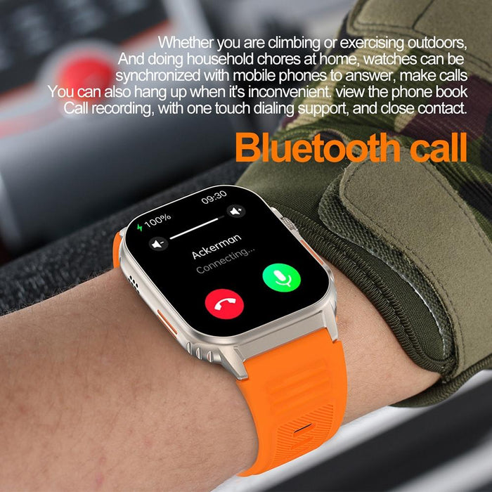 2.01 Inch Waterproof Smart Watch With Bluetooth Call & Health Tracking