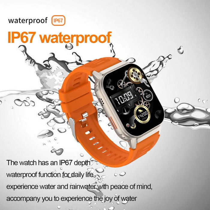 2.01 Inch Waterproof Smart Watch With Bluetooth Call & Health Tracking