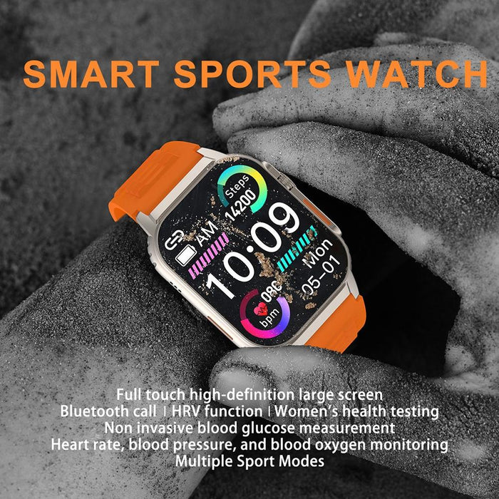 2.01 Inch Waterproof Smart Watch With Bluetooth Call & Health Tracking