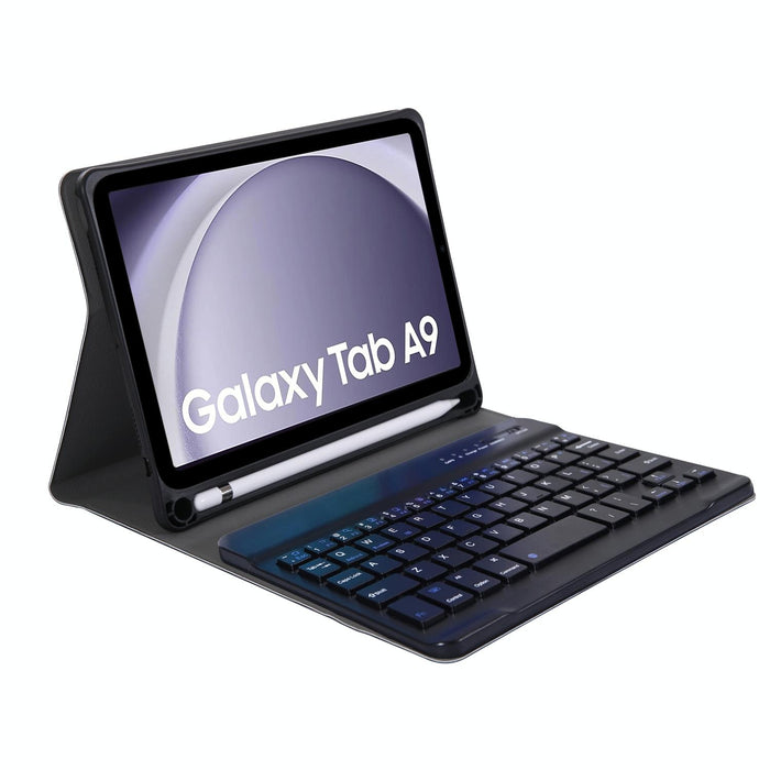 For Samsung Galaxy Tab A9 X110 / X115 A221B Candy Colour Tpu Bluetooth Keyboard Leather Tablet Case With Pen Holder