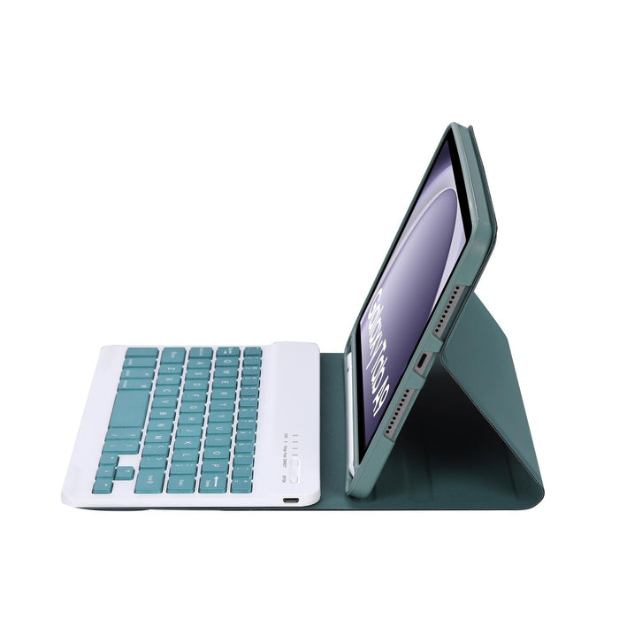 For Samsung Galaxy Tab A9 X110 / X115 A221B Candy Colour Tpu Bluetooth Keyboard Leather Tablet Case With Pen Holder