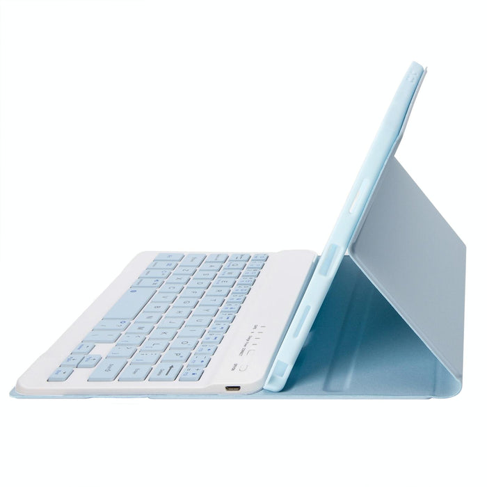 For Samsung Galaxy Tab A9 X110 / X115 A221B Candy Colour Tpu Bluetooth Keyboard Leather Tablet Case With Pen Holder