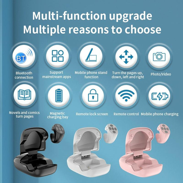 Smart Bluetooth Remote Ring With Charging Box