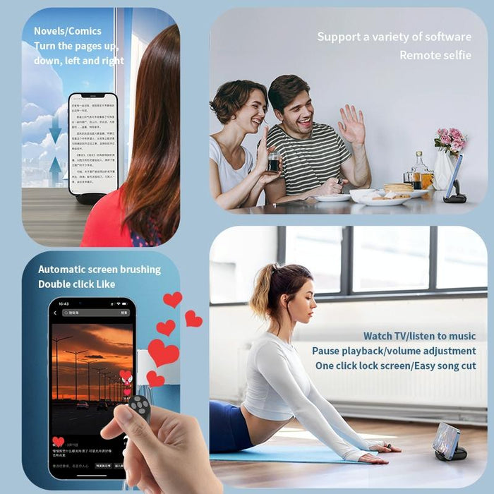 Smart Bluetooth Remote Ring With Charging Box