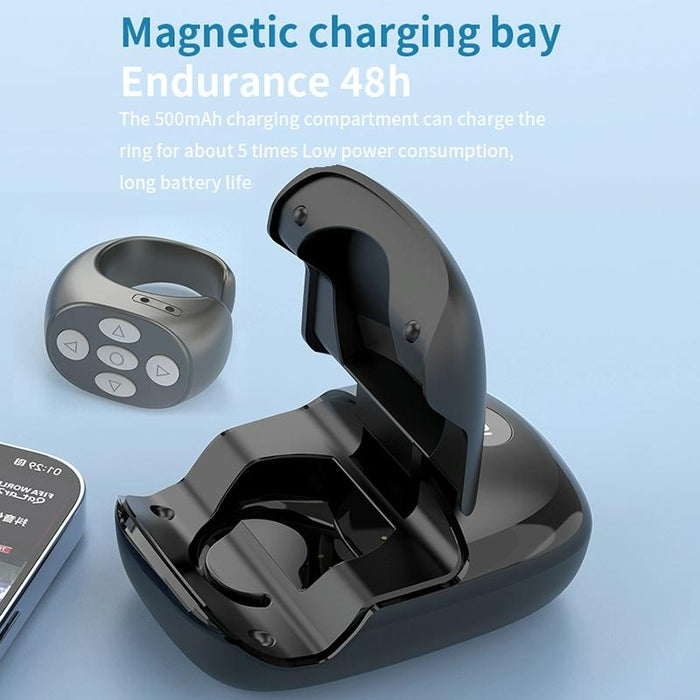 Smart Bluetooth Remote Ring With Charging Box