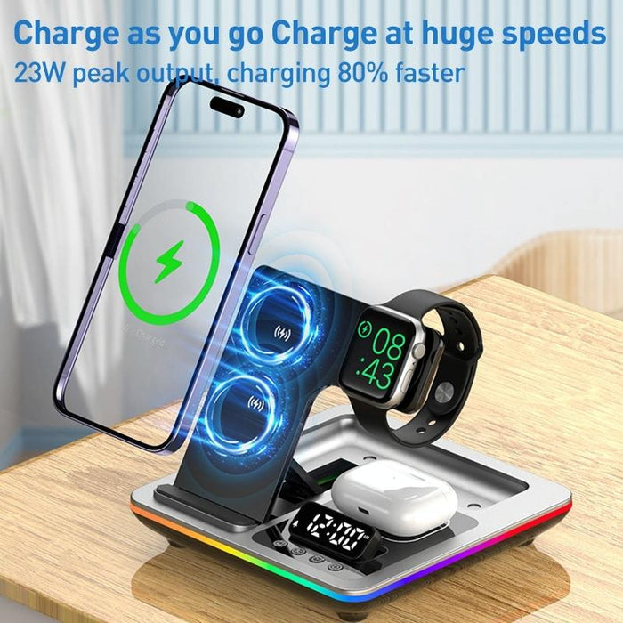15W 5 In 1 Foldable Wireless Charger Stand