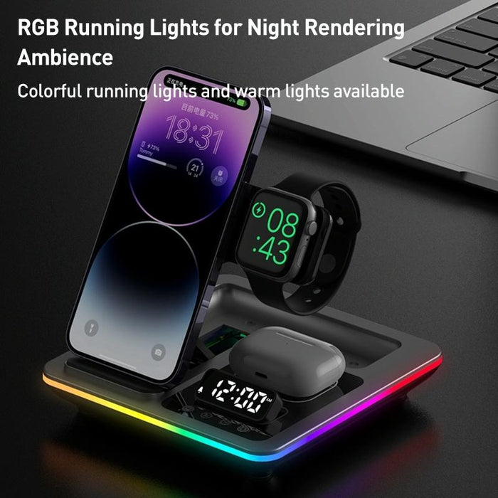 15W 5 In 1 Foldable Wireless Charger Stand